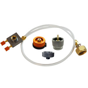 Outdoor Camping Gas Stove Propane Refill Adapter Gas Flat Cylinder Tank Coupler Adaptor Gas Charging With Pressure Relief Valve