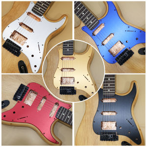 Phrilam 11 Hole Metal Aluminum Anodized Modern Style ST/Strat HSS Pickguard Guitar Pick Guard Scratch Plate for USA/Mexico St