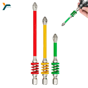 1/3Pcs ฤดูใบไม้ผลิไขควง Bits แม่เหล็ก PH2 สกรู Anti-SLIP 60/90/110 มม.1/4 Hex Shank เจาะหัวซ่อมไฟฟ้าเครื่องมือ