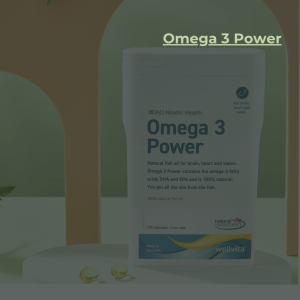 Thực phẩm bảo vệ sức khỏe Mezina Omega 3 Power [120 viên] - Viên uống hỗ trợ duy trì tốt cho tim mạch não bộ và thị lực