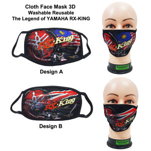 Face Mask 3D Penutup Hidung RX-KING THE LEGEND OF YAMAHA Washable Reusable