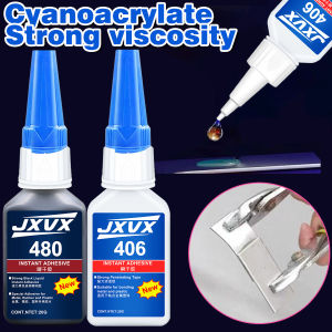 406/480 super glue extra strong waterproof Instant Quick-drying Cyanoacrylate Adhesive Leather Rubber Wood Metal Strong Bond Liquid Glue Tool Resistant to peeling With precision dispenser 1-6pcs.