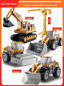 BABYSHOME | Excavator Construction Vehicle Toy Set 2-6 Year Olds