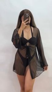 CARTZADA LANTERN ROBE COVER UP MESH SMALL TO XL