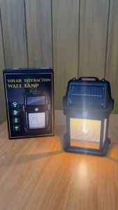 โคมไฟโซลาเซลล์LEDติดผนัง ไฟสปอร์ตไลท์สีวอร์ม(XF8818) ไม่ต้องเดินสายไฟ พลังงานแสงอาทิตย์