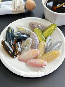 กิ๊บติดผมรูปปากเป็ดทรงกลมขนาดเล็ก กิ๊บติดผมสไตล์เกาหลีสำหรับผู้หญิง กิ๊บติดผมทรงหินปูนสไตล์ใหม่จาก INS กิ๊บติดผมแบบหน้าม้าสำหรับผู้หญิง