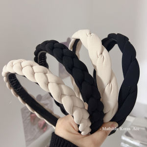 Dongdaemun Skull Headband Thickened Spring Woven Twisted