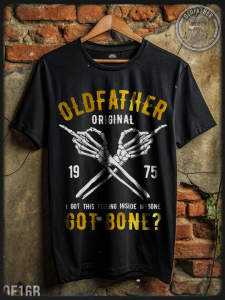 เสื้อยืดคอกลมวินเทจ สกรีนลาย กระดูก Got bone Vintage.( รหัสสินค้า OF 16 )