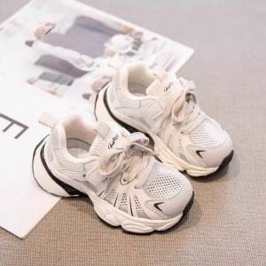 Girls Breathable Mesh Sports Shoes Single Net Design Spring Autumn Summer Versatile Low Top Comfortable Childrens Footwear