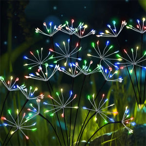 New Outdoor Solar Firework Lights | IP65 Waterproof Suitable for Patio Yard Path Garden Christmas Halloween Day Party Decor