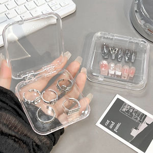 【On Sale】5Pcs Acrylic False Nail Storage Box Jewelry Gift Box for DIY Press-on Nails Holder Clear Box Nail Container