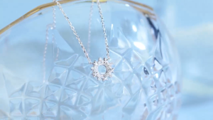 Lab Grown Diamond Pendant Necklace | Sparkling Star Design S925 Silver (Hypoallergenic) 18"(45cm) Adjustable-CRITI RORA