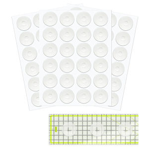 12/24pcs Non Slip Grips for Quilting Rulers Quilt Templates Slip Ruler Grip Stickers Sewing Tool for Sewing Rulers