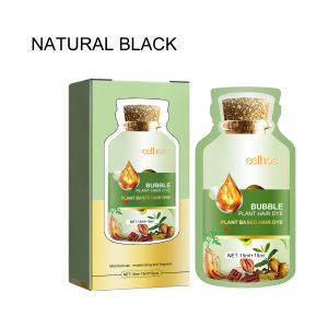 Eelhoe Bubble Hair Dye แชมพูเปลี่ยนสีผม DIY แชมพูเปลี่ยนสีผมถาวรจากสีขาวเป็นสีดำจากพืช Bubble Dyeing อ่อนโยนและไม่ระคายเคือง