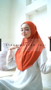 Jilbab Instan Bergo Maryam Jersey Premium Tali Non Pet Bahan Jersey Premium Hijab Daily