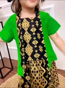 Setelan Kebaya Anak Umur 1-7 Tahun Pakaian Tradisional Kutu Baru Anak