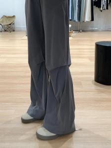 High Waist Wide Leg Pants Womens Summer Thin Ice Silk Quick Dry Casual Loose Straight Cut Trousers Comfortable Workwear