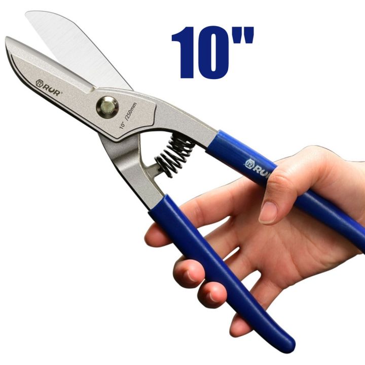 10 inches Aluminum Tin Snips Cutter Metal Sheet Cutter Heavy Duty Scissor MultiPurpose Shears Tool