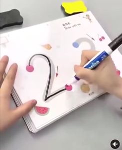 Pen Control Training Copybook Erasable Pen Logical Thinking Training Preschool Baby Practice Card