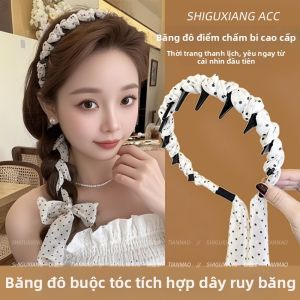 Phụ Kiện Đầu Mùa Hè Kiểu Khăn Quàng Cổ Tích Hợp Dây Đeo Đầu