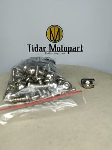 15 Pcs Baut Klip Body Yamaha Crome 5x16 Kunci L / Baut Klip Jupiter Mx Crome 5x16 / Baut Klip Yamaha Krom