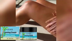 OUHOE ครีมเร่งการทำผิวสีแทน Self Tanning Cream ครีมช่วยผิวแทน Bronze Quickly Shine Natural Sunless Tan Sparkling Glow Self Tanners บรอนเซอร์ร่างกายครีม ผลิตภัณฑ์บำรุงผิวและทำผิวเป็นสีแทนธรรมชาติ