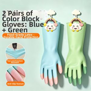 DINGQING | Waterproof Oil-Proof Durable Anti-Slip Cleaning Gloves