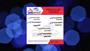 HARGA 1 PASANG EMBLEM LOGO BODY 3D TIMBUL TULISAN JEPANG NEMO YAMAHA XMAX X MAX 250