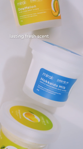 [Glow & Go Bundle Set] Mirai MangoGlow + Hokkaido Milk Ultra Brightening Body Scrub | Niacinamide | Mango-C Formula | Gentle