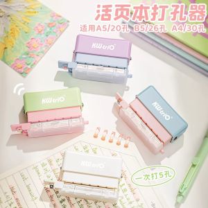 Máy Đục Lỗ Đa Chức Năng Tự Định Vị 5 Lỗ Máy Đục Lỗ Vòng Tròn Máy Đục Lỗ Sổ B5 Máy Đục Lỗ Văn Phòng Phẩm