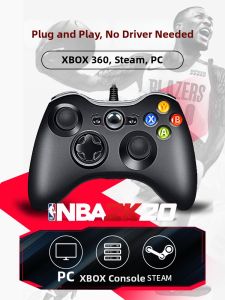 DILONG | Tay Cầm Điều Khiển Chơi Game Có Dây USB Hỗ Trợ Nhiều Trò Chơi Tương Thích Xbox360 & PC