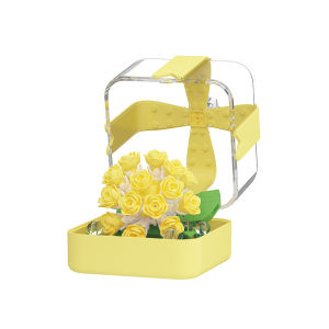 DIY Chậu Hoa Hồng Hoa Hướng Dương Mọng Nước Cây Bonsai Mô Hình Gạch Kid Set Lãng Mạn Khối Xây Dựng Vườn Đồ Chơi Cho Bé Gái 14 + Năm