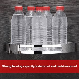 Corner Shower Caddy Wall Mounted Bathroom Shelf with Adhesive Storage Organizer for Toilet and Kitch