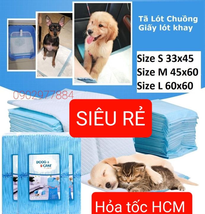 [ĐỦ SIZE] Bịch Tã lót khay/lót chuồng cho thú cưng doog & caat size S,M ...