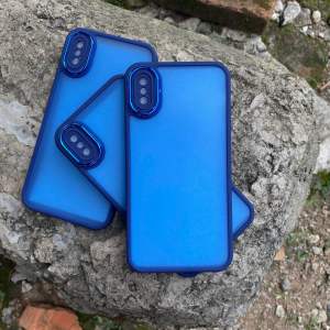 Case IP XR X XS Camera Protector Hybrid EDGE Kotak New Anti Jatuh Black doft Hitam Doff