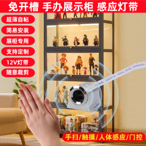 Hand-Made Display Cabinet Light Strip Self-Adhesive Sensor Cabinet Wine Cabinet Wardrobe Shelf Light Bar Led Slotted-Free Line Light