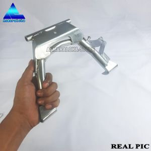 ASMARALOKA - [PAKET 2IN1] Standar Tengah Plus Samping Ring 14 Honda Vario Tekno 125-150 Th 2015 - 2018 Warna Crome