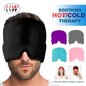 CCW Gel Hot Cold Therapy Headache Migraine Relief Cap For ChemoSinusNeck Wearable Therapy Wrap Stress Pressure Pain Relief Massage