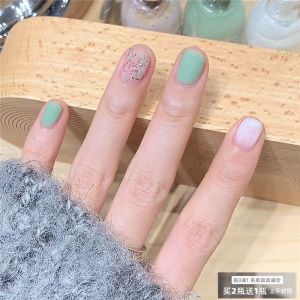 Two-Moons Water-Based Nail Polish Tear-Off Christmas Night Thick Matcha Fresh Style Quick Dry Natural Ingredients Nail Paint