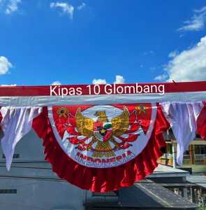 Bendera backgroun kipas 10glombang