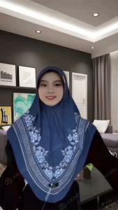Hiyab PREMIUM JILBAB INSTAN BERGO JERSEY MOTIF PRINTING SUBLIM TERBARU TERMURAH Jilbab Kerudung Instan Bergo Pet MOTIF PRINTING JERSEY PREMIUM