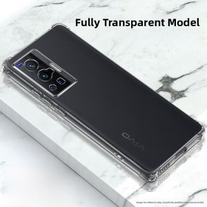 Henyou | Vivo S19 Pro Anti-Fall Protective Case Soft Silicone Transparent Full Cover Shockproof For Men And Women Thickened Shell