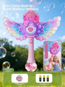TEMiTANGMI | Light-up Automatic Bubble Wand Toy For Girls