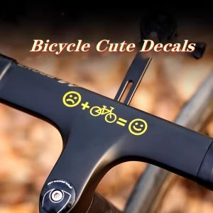 Bike Stickers Personalized Sticker MTB Road Bicycle Frame Sticker Decorative emoticon Decals bike accessories Balance Kids decal