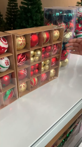 【SG STOCK】Christmas Tree Decoration Christmas Ball Set 6cm New Year Party Holiday Pendant Ball Accessories