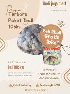 paket 1ball/10pack. adinda vakum basreng 1packnya isi 24-25