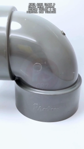 Knee 4" D PRALON / Elbow Sambungan L Pipa PVC 90 Derajat / Fitting Pipa PVC D 4 inch PRALON Kuat Presisi Anti Bocor ORIGINAL PRALON