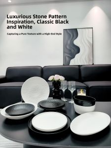 mornenjoy | Glaze Under Color Simple and High Beauty Dinnerware Set
