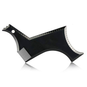 Men Beard Styling Template Stencil Beard Comb for Men Lightweight and Flexible Fits All-In-One Tool Beard Shaping Tool