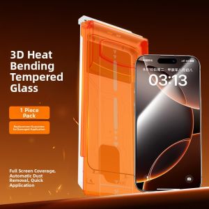 MEIGOUMEIGOU | 9D Full Gel 3D Curved Edge Tempered Glass Screen Protector for iPhone 17 Pro Max
